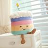 Adorable Rainbow Cake Plush Doll - Happy Birthday Gift & Fun Decor Toy