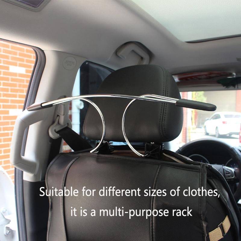 1 Pcs Universal Car Seat Headrest Hanger Metal Coat Hangers for Vehicle Hanger Clothes Jacket Suits Shirts Holer Car Coat Hanger