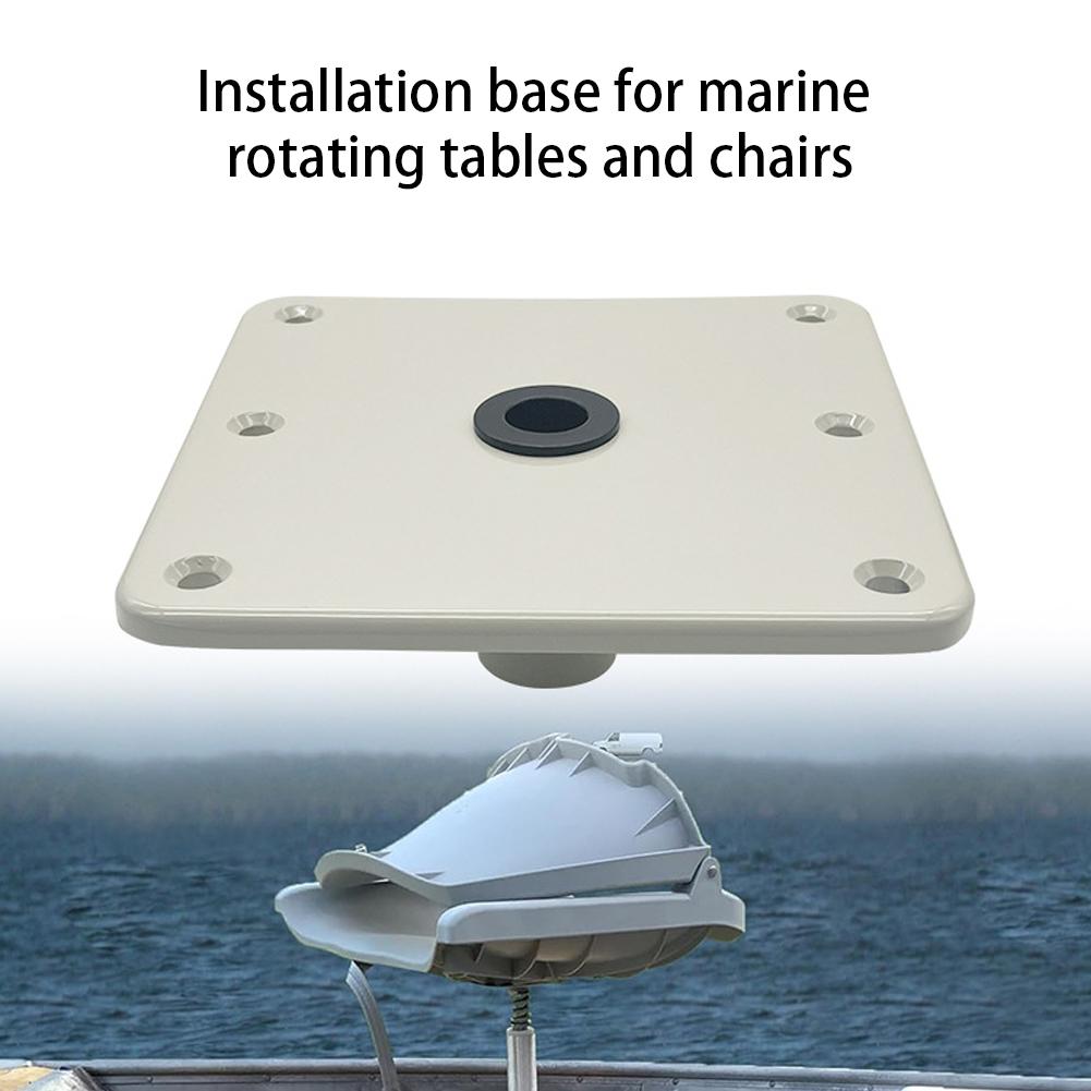 Bootsitz Drehfuß 7x7 Zoll Bootsitz Podest & Basis mit 3/4 Stift Pfostenaufnahme Boots Pfosten Sitzhalterung Marine Zubehör