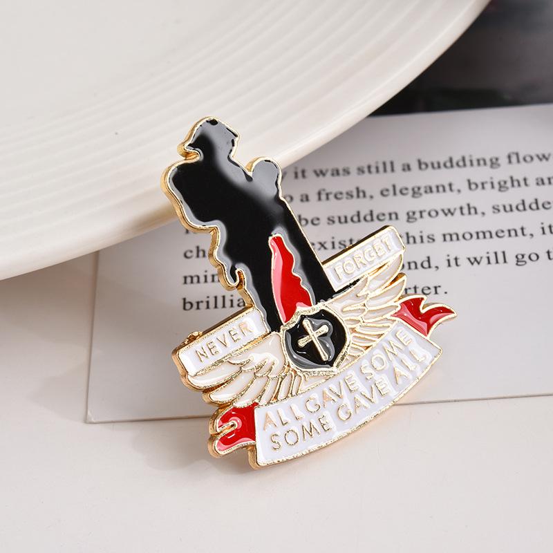 Kate Middleton Commemorative Poppy Rhinestone Enamel Brooch