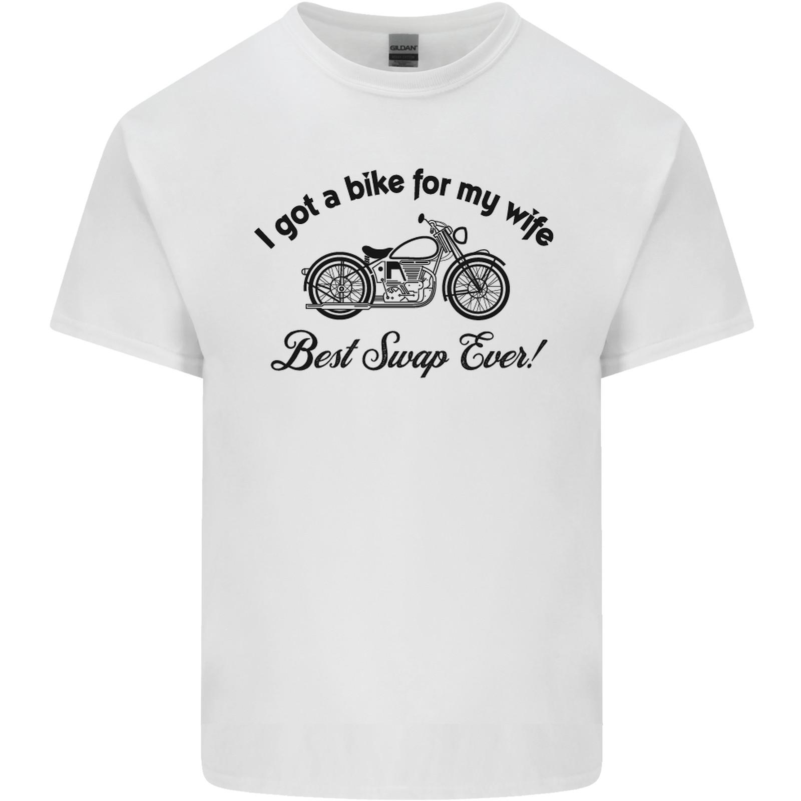 Wife Funny Motorbike Biker Motorcycle Mens Light Cotton T-Shirt Mens Womens Tees Top M