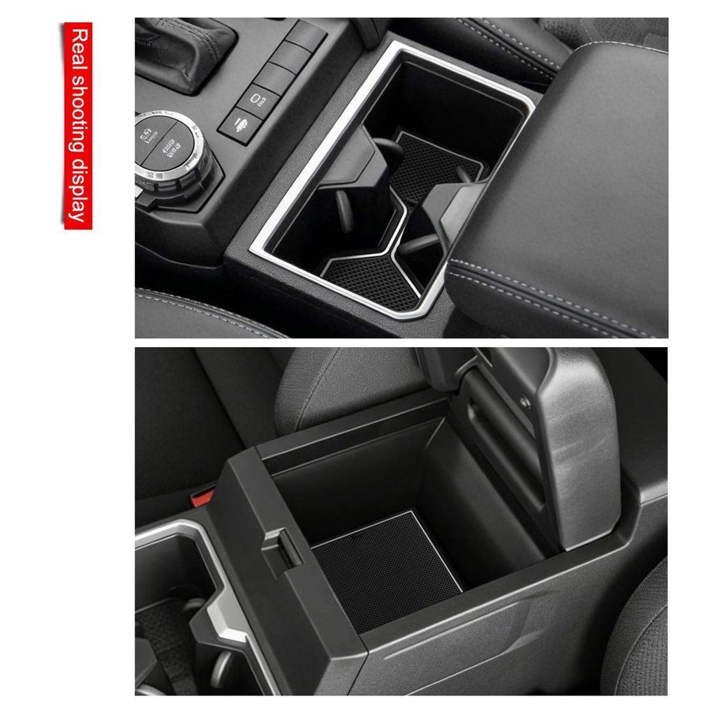 LUCKEASY for Toyota 4Runner 2026 2025 Anti-Slip Gate Slot Mat PVC Center Console Liners Rubber Door Groove Pad Non-slip Mats