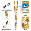 Work Office Badge Holder Fashionable Badge Holder Retractable Reel Stylish Id Card Protector for Work School Professionals Badge