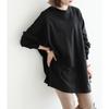 Spring and Autumn New Women's Loose Medium and Long Sweater Women's Casual Large Edition Top
