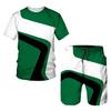 Sommer Männer Trend Trainingsanzüge Mode Harajuku Oansatz Kurzarm Übergroßen T Freizeit Shorts 2 Stück Outfit Outdoor Sport Sets