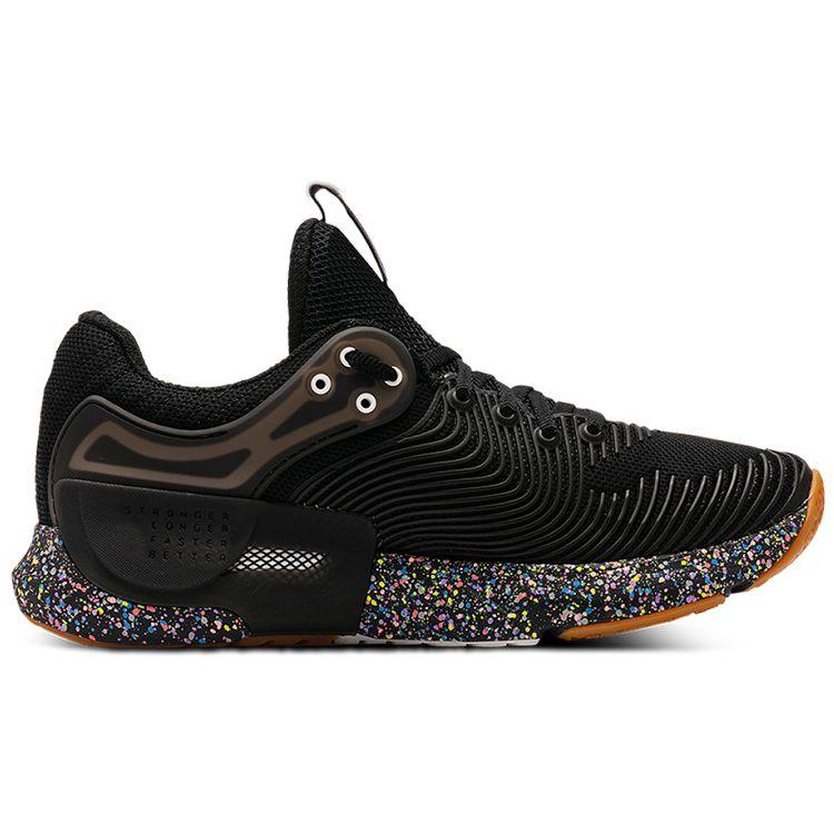 Under Armour Hovr Apex 2 Speckle Cushioning Non-Slip Low-Top Training Shoes Women Sneaker Black 3024558-001
