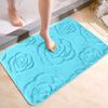 Badmattor Rose Flower Präglat badrum Badmatta Flanell Halkfri matta i badkar Golvmatta Duschrum Dörrmatta Memory Foam Pad Tvättbar matta