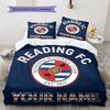 Custom Name Reading FC Pattern Bedding Quilt Set  Home Decoration  Gift (1 * Duvet Cover + 2 * Pillowcase  Without Core)