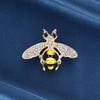 New Style Oil Drip Bee Brooch - Cute Animal Collar Pin, Simple Clothing Accessory