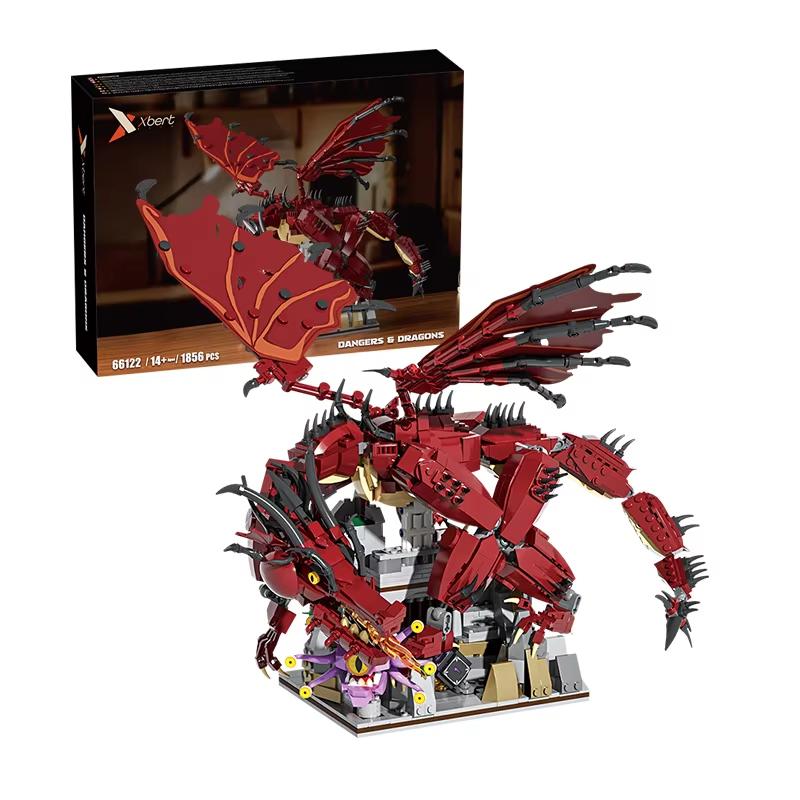 1856pcs Movie Game MOC Dungeon Fortress DANGERS & DRAGONS Building Blocks Monster Eye Model Creative DIY Assembly Toy Boys Gift