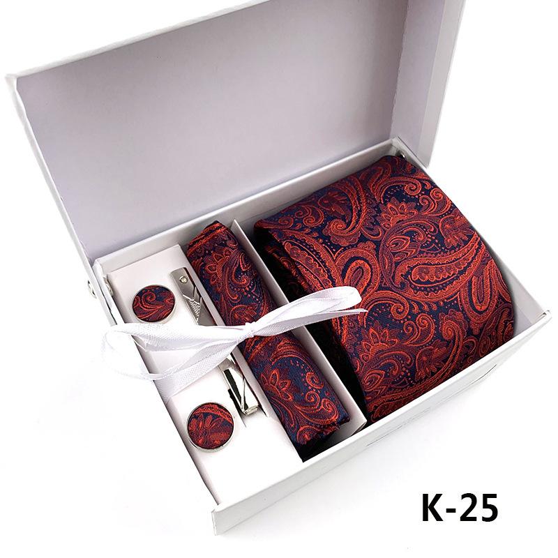 Herren-Krawatten-Geschenkbox 6-teiliges Set Gruppenkrawatte Business-Krawatte