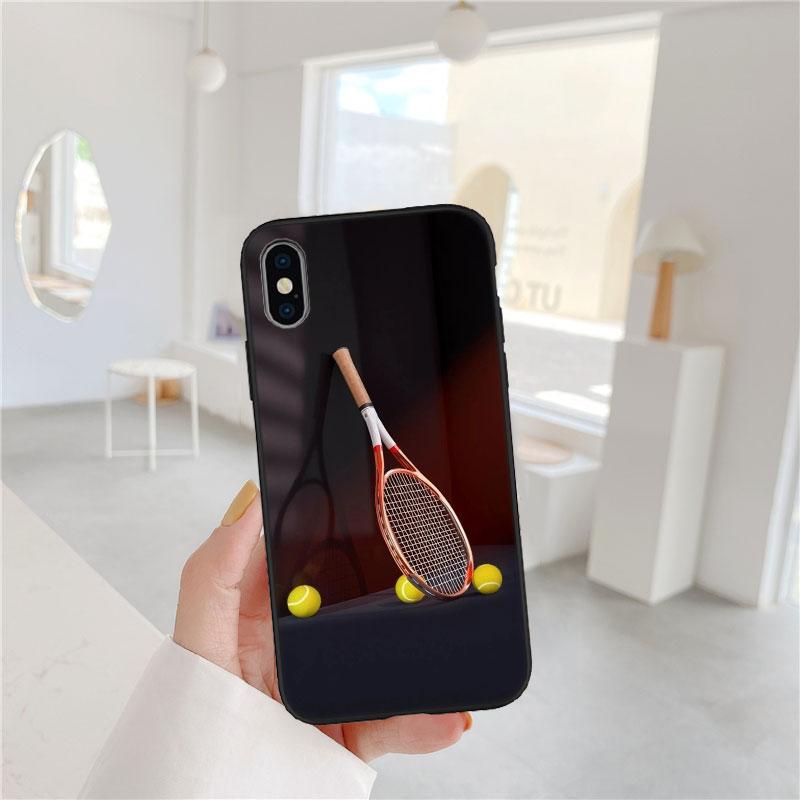

LO90 Tennis Sports Soft Shell Phone Case for Samsung Galaxy S20 S21 S22 Ultra FE + Plus A21S A22 A24 A25 A26 A30 A30S A31 Galaxy S20+