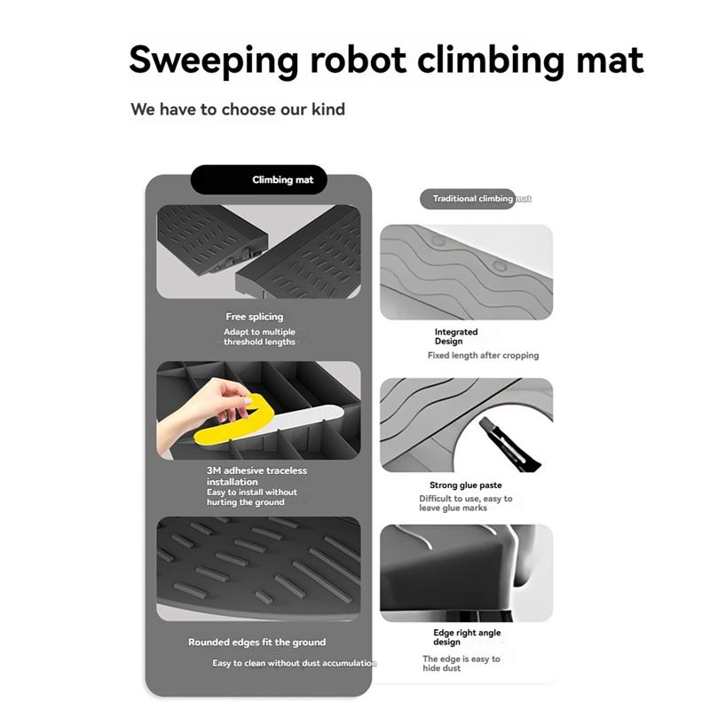 

AEE2-Floor Sweeper Threshold Bars For Threshold Length 68-77Cm/Height 1.4-2.3Cm Applied To Most Sweeping Robots жёлтый