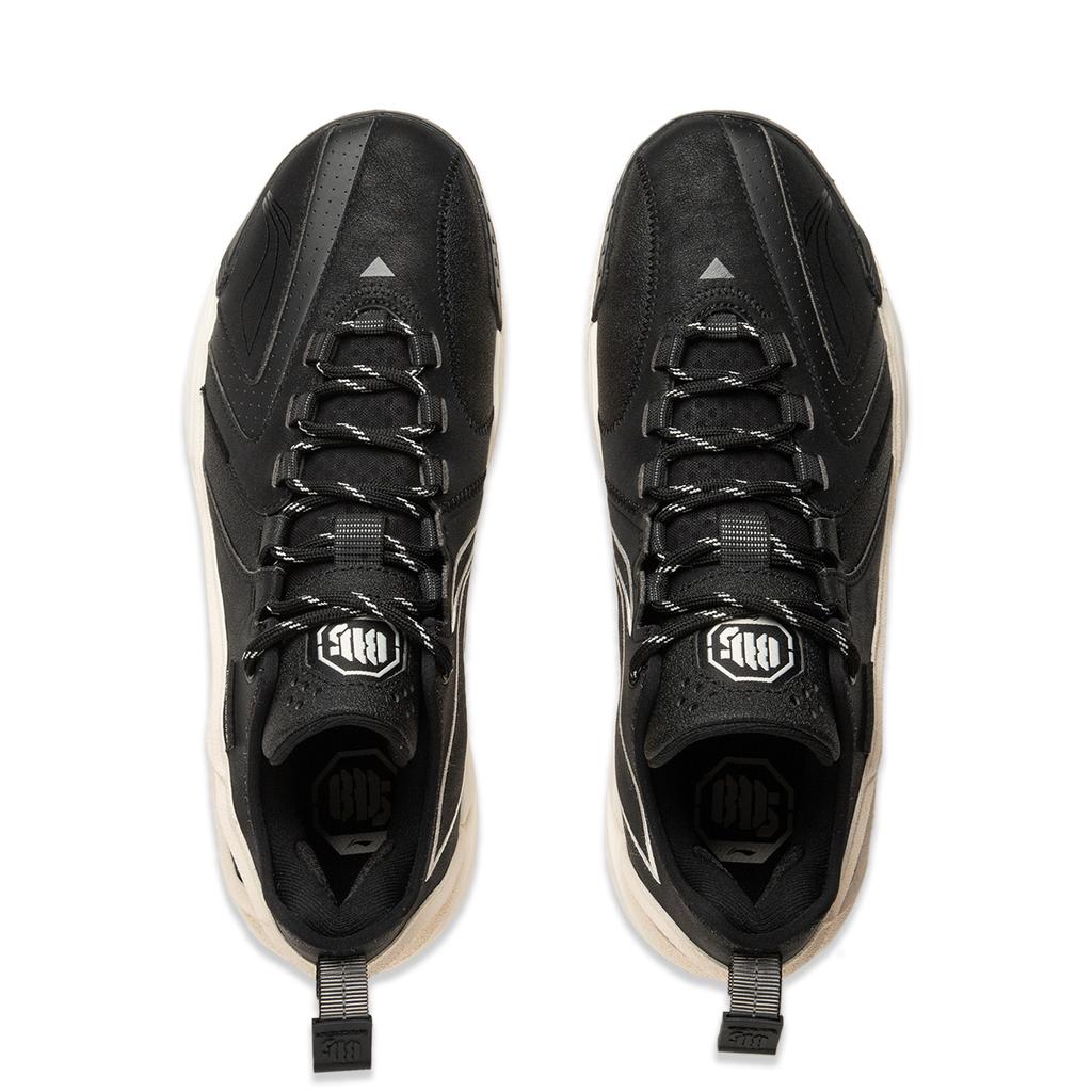 New LiNing Anti-Wool 4.5 Wear-Resistant Low-Top Basketball Shoes Men's Black White ABFU049-2
