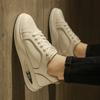 Breathable Thick Soled Leather Small White Shoes Men's Trendy Shoes Men's Shoes with Fashion Board Shoes Street Casual Shoe