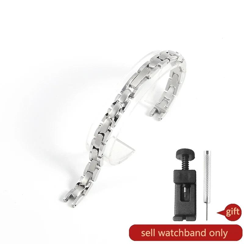 

Для Tissot T003 Замена Оригинального 1853 Flamenco Водонепроницаемый Антикоррозийный Ремешок Часов Женский Сплошная Нержавеющая Сталь T009a Ремешок для Часов 8mm