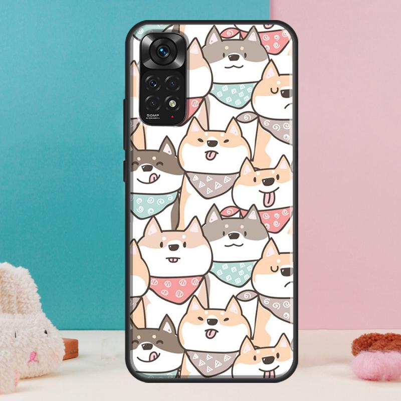 Cute Shiba Inu Case For Xiaomi Redmi Note 13 12 Pro 14 11 9 10 9S 10S 11S 12S Redmi 14C 13C 10C 12C Cover