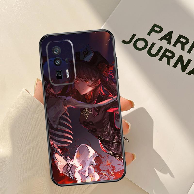 Custodia Hu Tao Genshin Impact Per Xiaomi 15 14 Ultra 13T 14T 15T Pro 17 Pro Max POCO X7 Pro X3 X5 X6 F5 F6 F7 F8 Coque