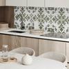 Self-Adhesive Vinyl Panel for a Teenager's Room 100x50 cm Plant Pattern on the Background