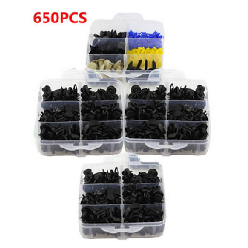 650Pcs Car Bumper Door Fender Retainer Fastener Clip Moulding Trim Plastic Clip