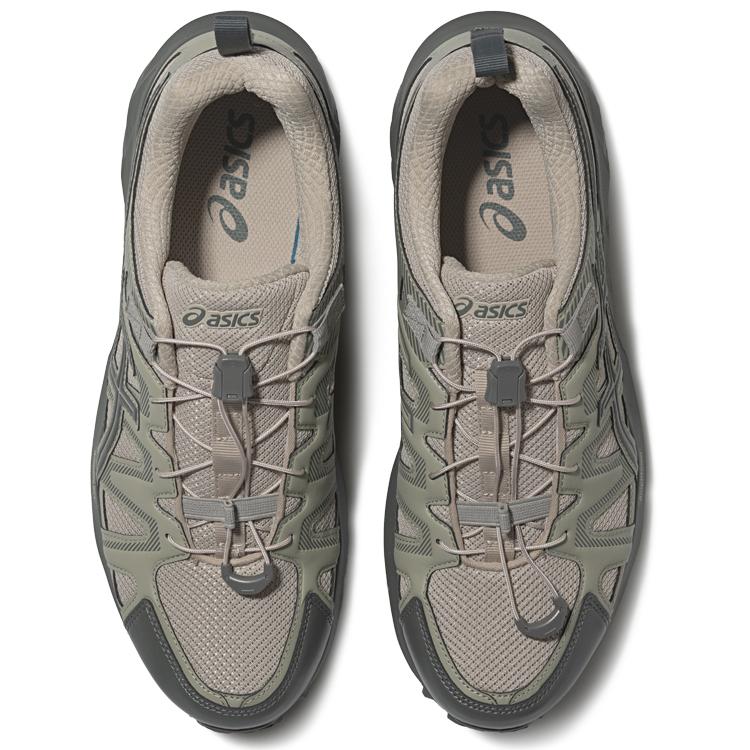 Asics Gel-Sonoma Fe Fabric Synthetic Leather Durable Low-Top Casual Trail City Commuting Running Shoes Men Sneakers Gray Beige 1011B999-300