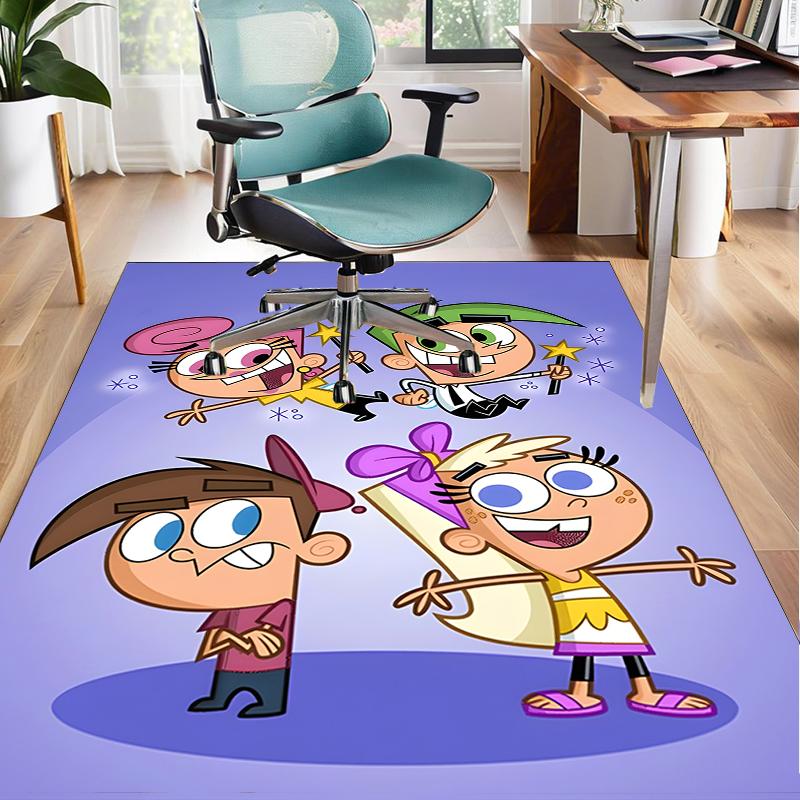Magical Friendship Timmy Adventure Office Rug Chair Mat, Game Carpet, Suitable for Front Door, Bedroom, Living Room, Desk, Holiday Gift