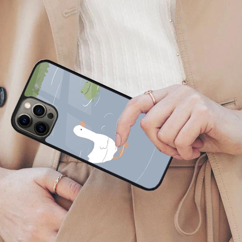 

Чехол для телефона с магнитом Untitled Goose Game для APPLE iPhone 17 Air 16 14 13 12 Pro Max 15 Plus Беспроводная зарядка с чехлом MagSafe iPhone 13mini