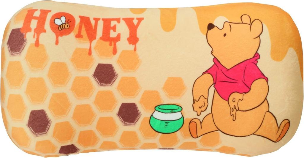 Marushin Winnie the Pooh Backrest Soft and Disney Relax Honey Perfect Gift for Birthdays and Product 2215037700 Cushion/Lumbar Pillow, Smooth, Design,