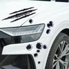 Car Styling 3D Fake Hole Sticker Motorcycle Helmet Body Simulation Scratch Hole Decal Funny Emblem Symbol Stickers
