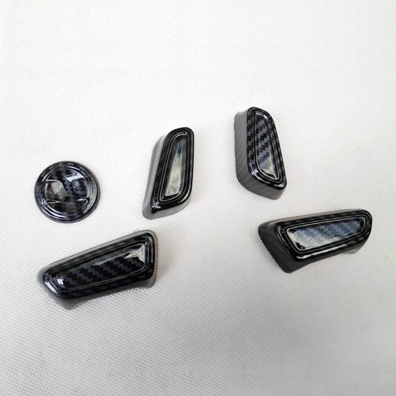 Car Seat Control Power Switch Cover Trim for Toyota Rav4 Rav 4 Xa50   Interior Accessories Parts Plastic Carbon Fiber