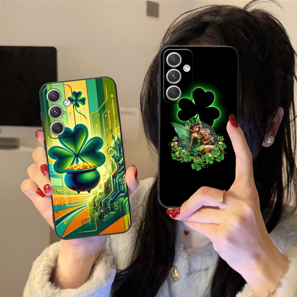 Saint Patrick's Day Mobile Phone Case for Samsung Galaxy S26 S25 S24 S23 S22 S21 S20 Note20 Plus FE Ultra Colorful Cover Cover