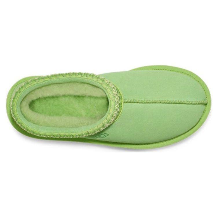 UGG Fashionable Woven Collar Casual Home Slippers Women slippers Parrot-Green 5955-PTGN