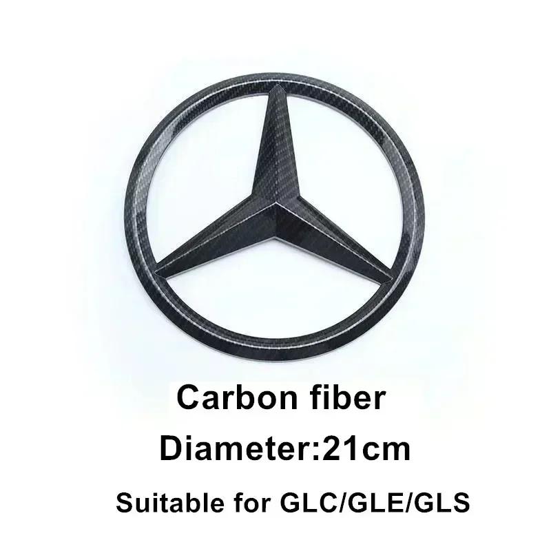 LXT3   1Pc ABS Car Front Grille Badge Decal Cover Emblem for Mercedes Benz W204 W205 W210 W211 W212 W213 C E Class GLA GLK ML GLC GLE