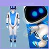 Astro Bot Cosplay Costume Polyester Jumpsuit For Gaming Event Dress-up