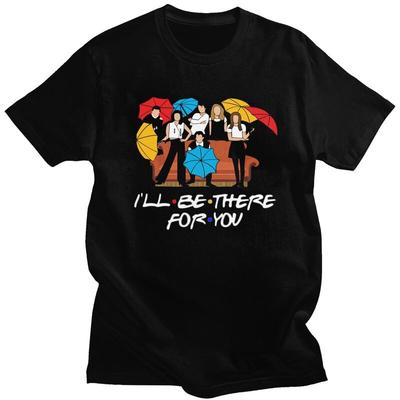 Custom Male Friends TV Show T Shirts Short Sleeve Cotton Tshirt Tshirt Casual Tee Slim Fit Clothes