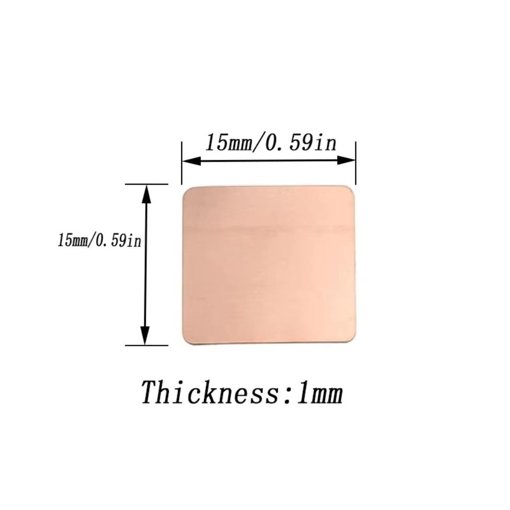 20x20mm Laptop Copper Sheet Plate Heatsink Sheet For GPU CPU Chip RAM Cooling