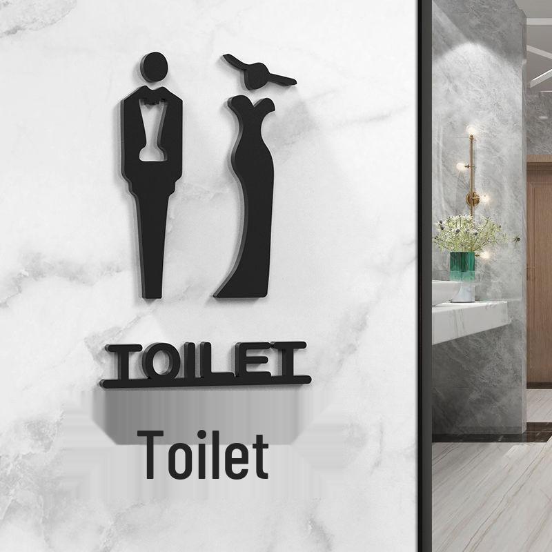 Niestandardowe znaki toaletowe: Kreatywne naklejki na toaletę do biura i hotelu dla mężczyzn/kobiet