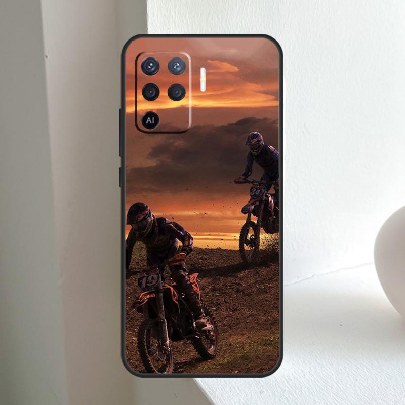 Moto Cross Motorcycle Sports For OPPO A78 A98 A18 A38 A58 A5 A6 Pro A15 A17 A57 A16 A76 A96 A54 A74 A94 A40 A60 A80 Case