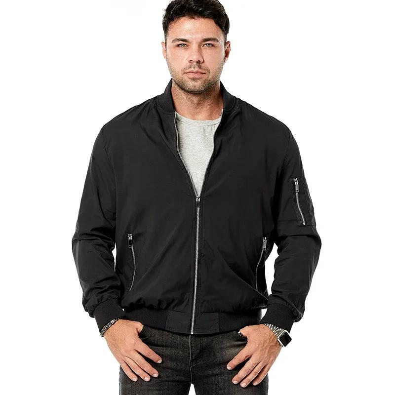 2025 Herren Leichte Baseballjacke Herbst Lässig Pilot Baseballjacke Modische Outdoor-Sport Winddichte Jacke