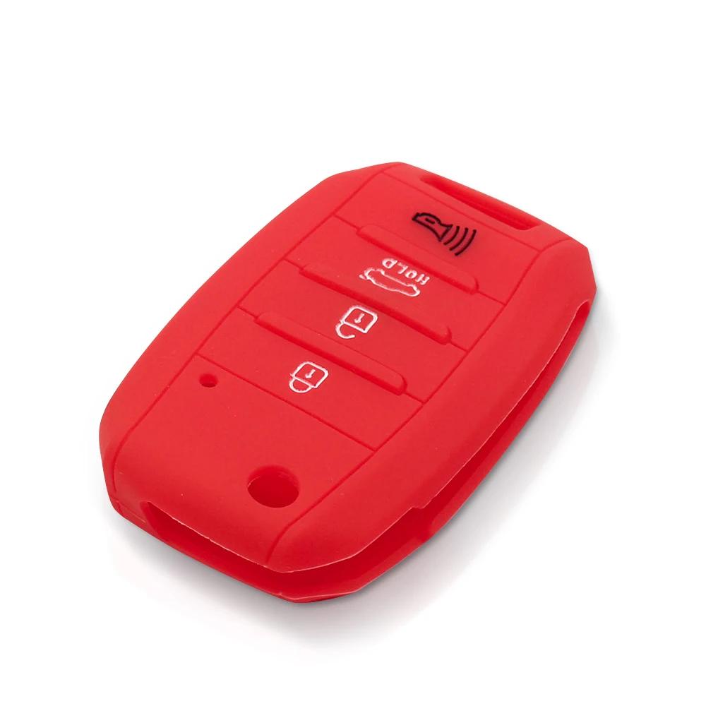 Folding Car Remote Silicone Key Case Cover Fob 4 Buttons Flip For KIA Rio Sportage 2016 Ceed Sorento Cerato K2 K3 K4 K5