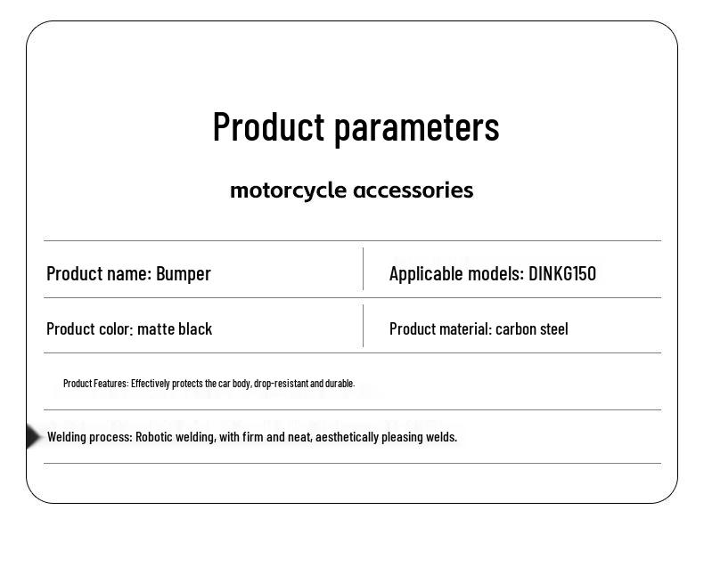 Kymco Dink G150 Scooter Bumper Crash Bar: Full Front & Rear Protection for 26 Models