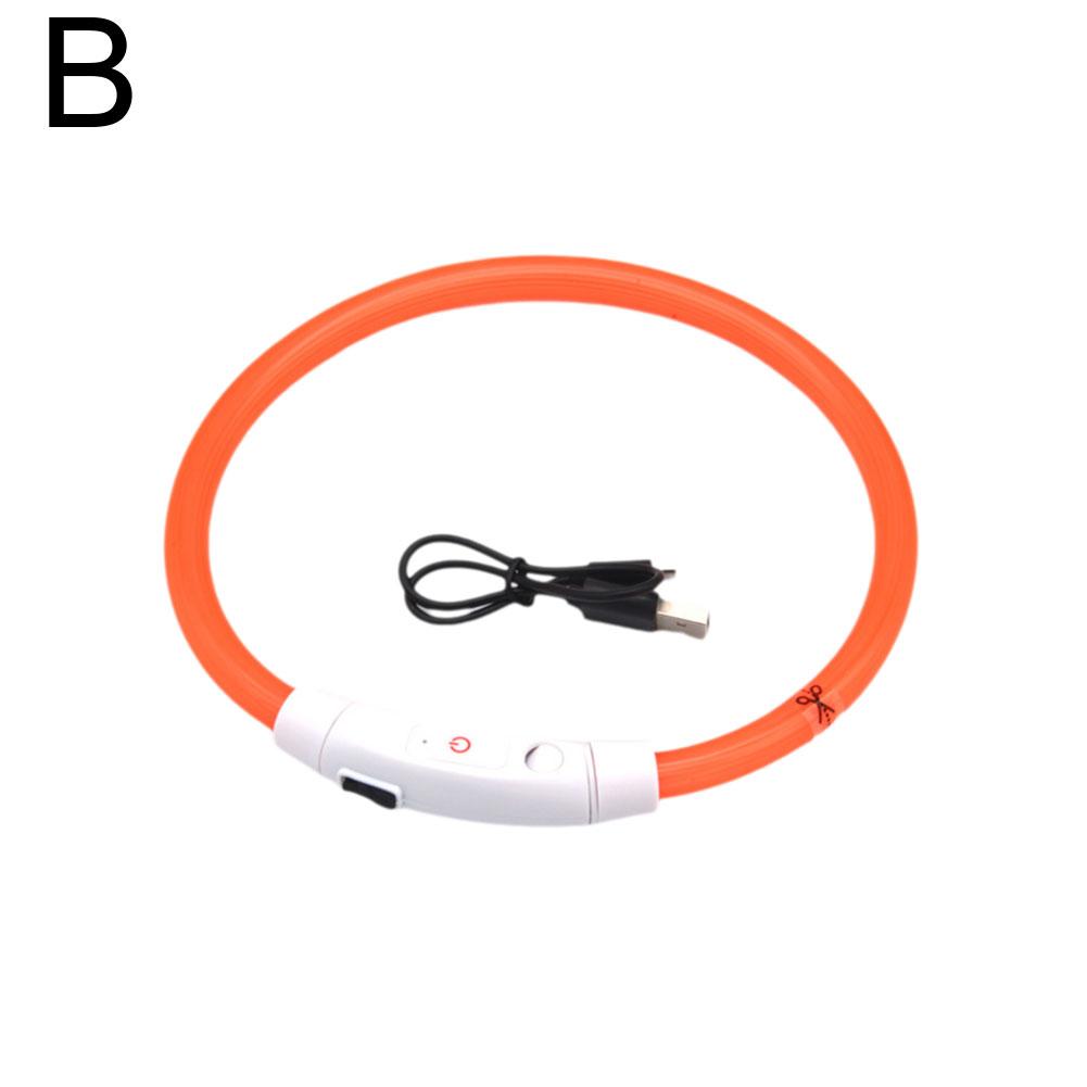 Świecąca Obroża dla Psa Światło Ładowane Naszyjnik dla Kota, Modna Migająca LED DIY Świecąca Obroża Bezpieczeństwa dla Psów Akcesorium dla Zwierząt Nocą