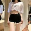 Women's Summer Lace Trim Anti-Exposure Ice Silk Safety Shorts