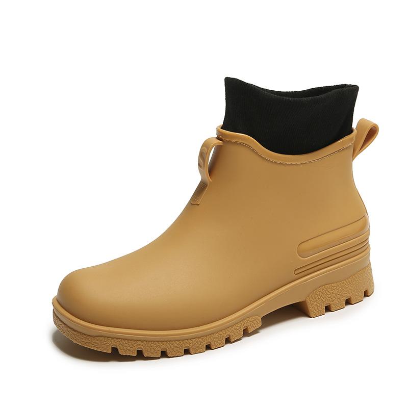 

Винтажная мода Челси Короткие дождевые туфли 41