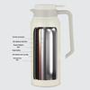 Thermos a Doppia Parete in Acciaio Inossidabile da 1,5L - Tipo a Pressione, Isolamento a Lunga Durata per Casa e Ufficio