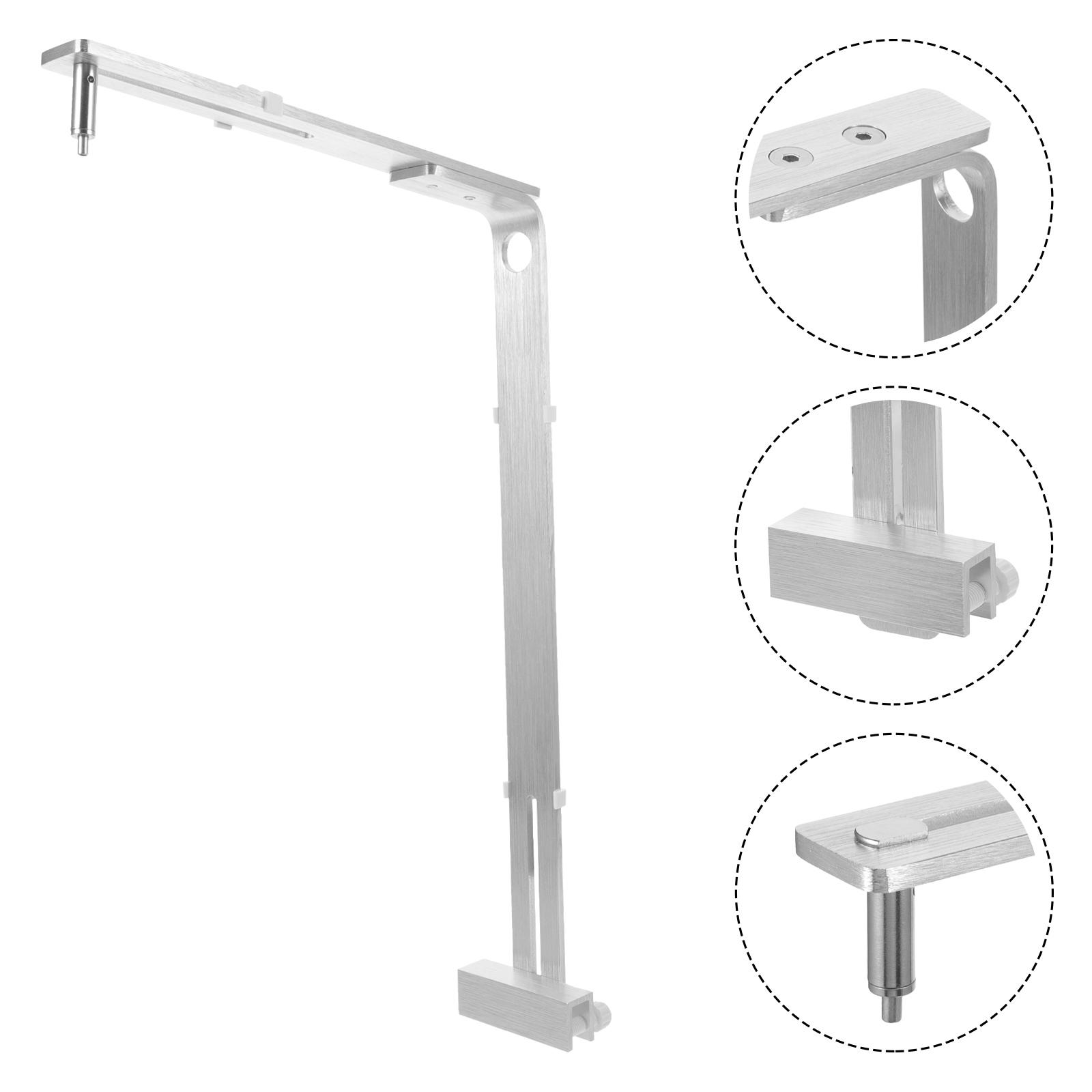 

Aluminum Alloy Fish Tank Light Bracket For Glass Led Aquarium Lamp Holder Easy Install Suitable Various Tanks Fish Tank срібний