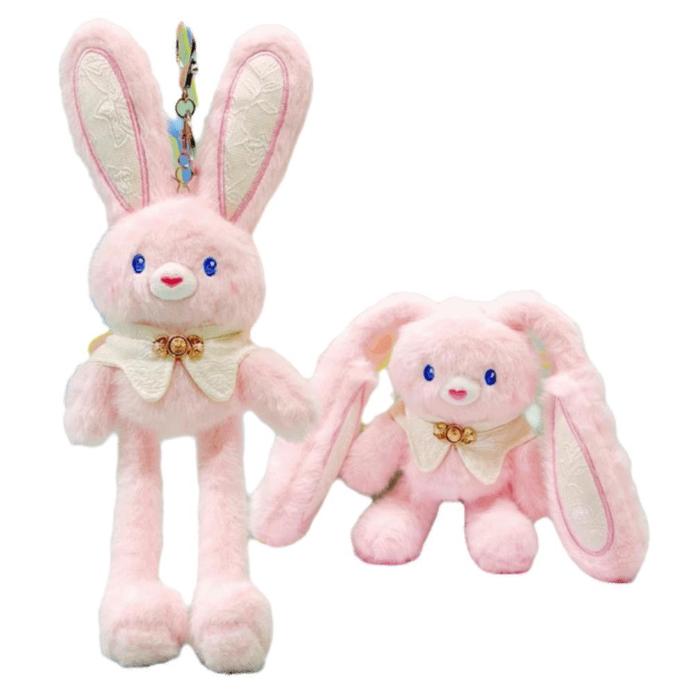 Creative Design Plush Rabbit Pendant 30cm Size Ear Pulling Rabbit  Christmas Gift