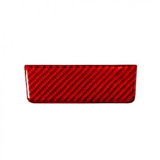 Red Carbon Fiber Rear Console Panel Trim For Land Rover Discovery Sport 2015-19