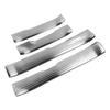 4PCS Door Sill Scuff Plate Guard Protector Trim Stainless Steel Polished Self Adhesive for Tacoma 2024 Silver Brushed