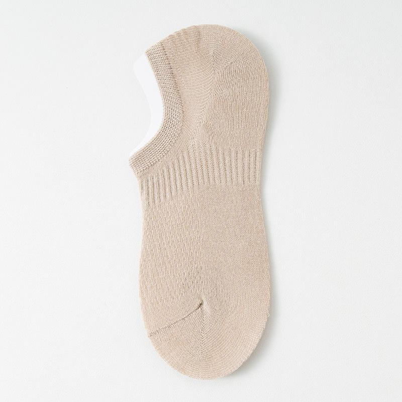 Damen Sommer Dünne Baumwolle Unsichtbare Mesh Atmungsaktive Fersen Socken